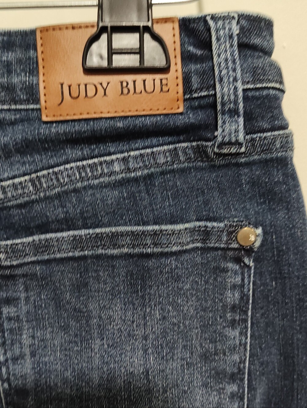 Judy Blue Straight Leg Blue Jeans Women’s 9/29 Dark Wash High Rise - JB88861 DK - Picture 8 of 13